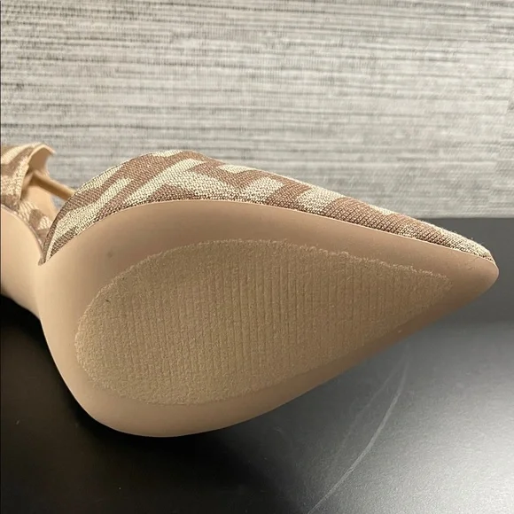 Shoe Dazzle Brown Patterned Heels - Picture 6 of 8